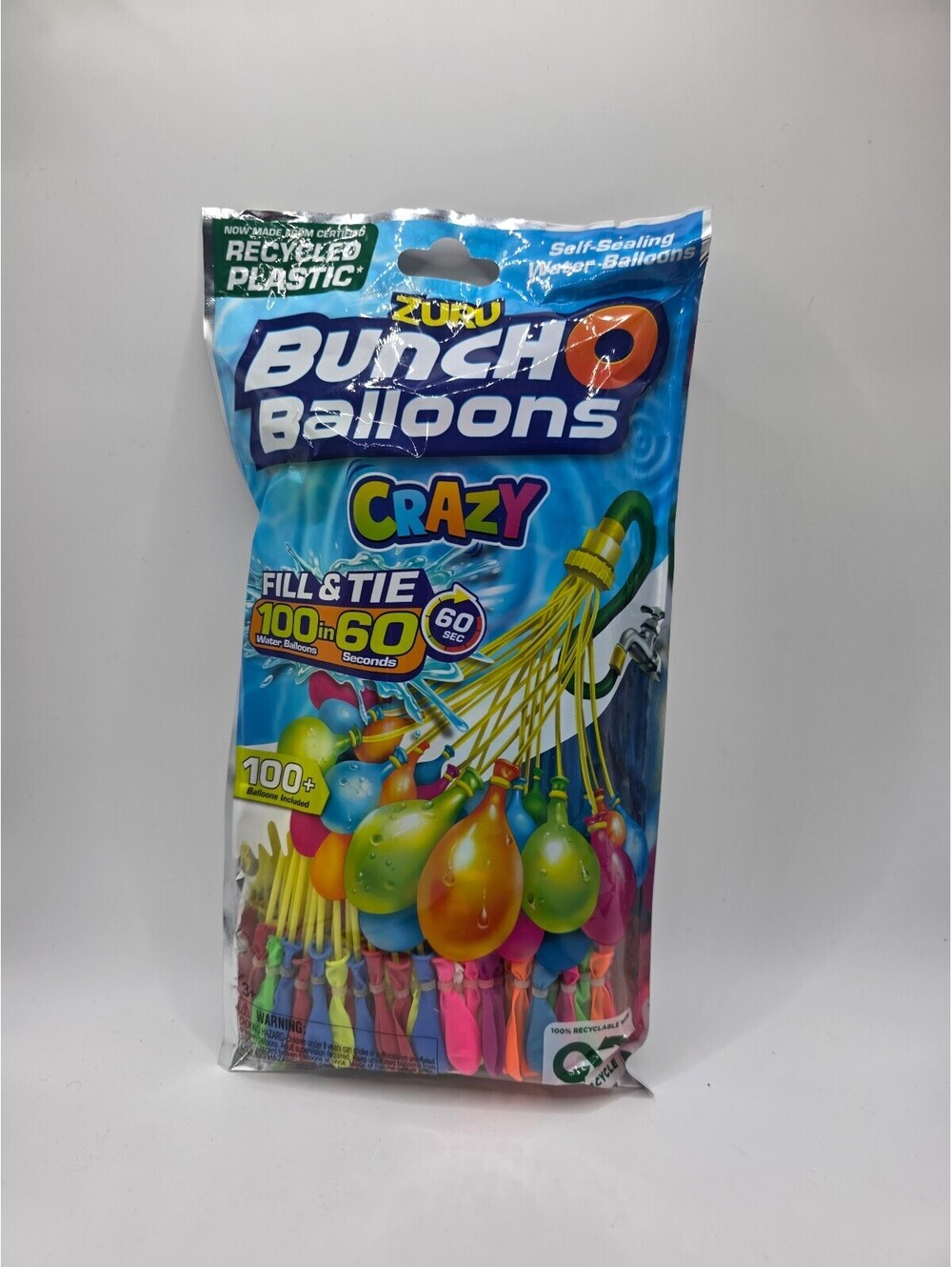 ZURU Bunch O Balloons Crazy 100+ Self-Sealing Water Balloons New Sealed